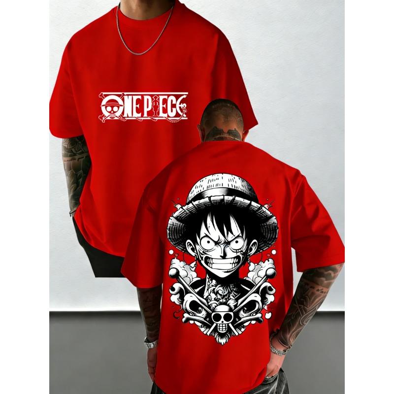 Anime printed men's and women's T-shirts casual tops fashionable streetwear