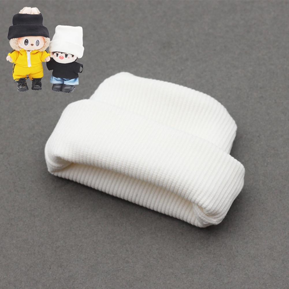 Doll Hat for Dollhouse Miniature 1/6 BJD 17cm Labubu Color Match Hat Kawaii Cute Doll Accessories Kids Girls Toys