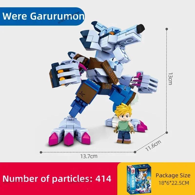 NEUER BLOCK Digimon Bausatz Bausteine Kampf Greymon Agumon Spielzeug Anime Ornamente Modell Kinder Weihnachtsgeschenk