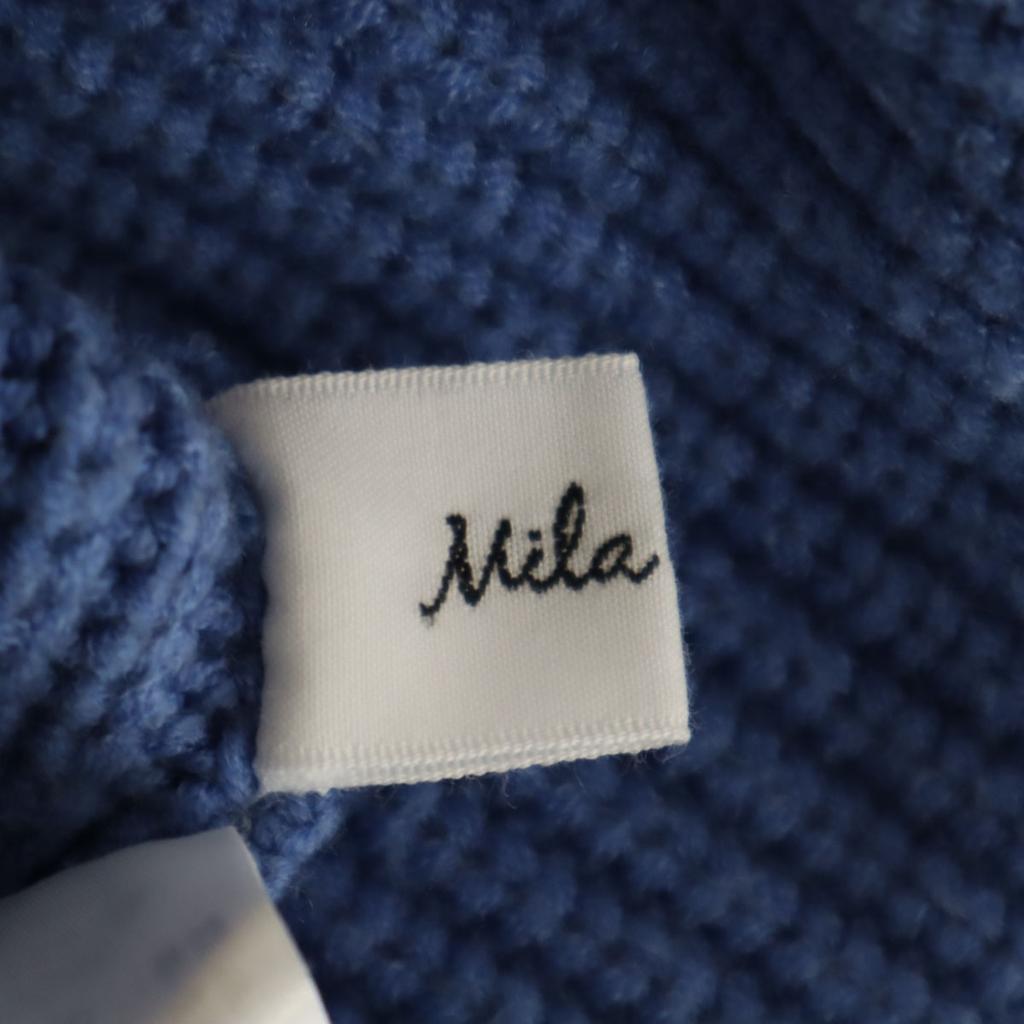 Mila Owen Long Sleeve Sweater F Blue Knit Women Used