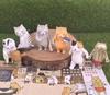 Cat Traditional Chinese Medicine Acupuncture Martial Arts Hall Blind Box Healing Emotional Mini Action Figure Birthday Gifts