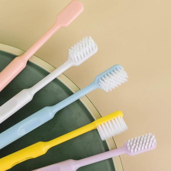 10Pcs Toothbrush Ergonomic Handle Anti-Slip Large Thick Grip Thin 0.01mm Bristles Deep Clean Sensitive Gums Toothbrush