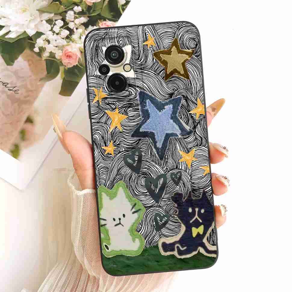 For Redmi 11 Prime 4G Case Colorful Butterfly Simple Silicone Back Cover For Redmi 11prime 4G 22071219AI 6.58" Bumper Casing