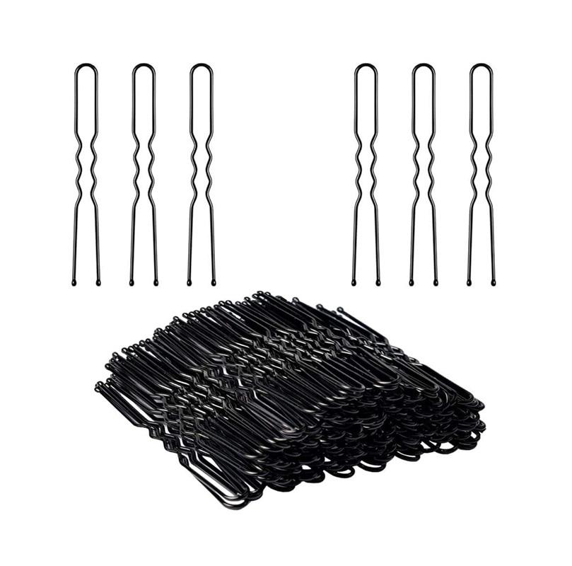 TreegoArt Fashion Womens And Girls Stylish U-shape Juda Pins Hairpins For Hair Styling Accessories Clips - Set Of 50 Pieces чёрный