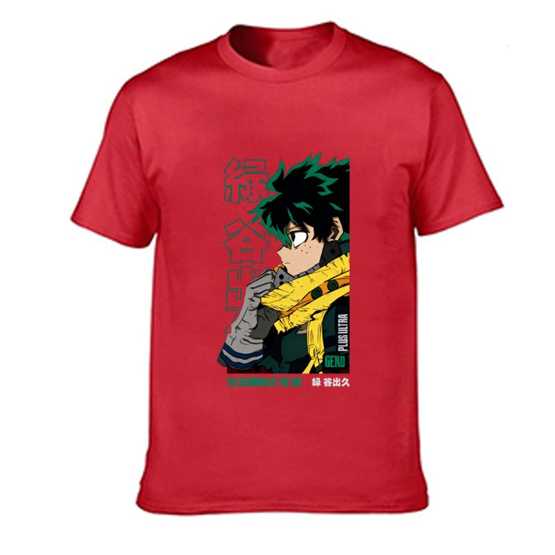 Deku T-Shirt Izuku Midoriya Hero Hero Anime Shirt Graphic T Shirts Oversized T Shirt Women's Clothing Fashion