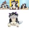 Cute Grey Short Plush Lucife Cat Doll Stuffed Animal Toy For Teenagers 30/45/60/80cm
