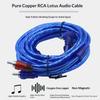 Automotive Pure Copper Audio Amplifier Cable 1/2/3/4.5/5M Car Audio System Modification Subwoofer Amplifier Wire Signal Cable