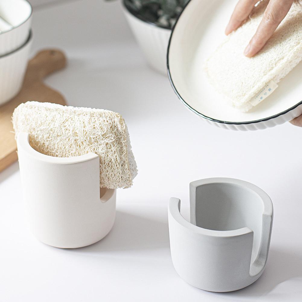 Diatomite Sponge Holder Kitchen Sink Quick Dry Sponge Holder Kitchen Dish Sponge
