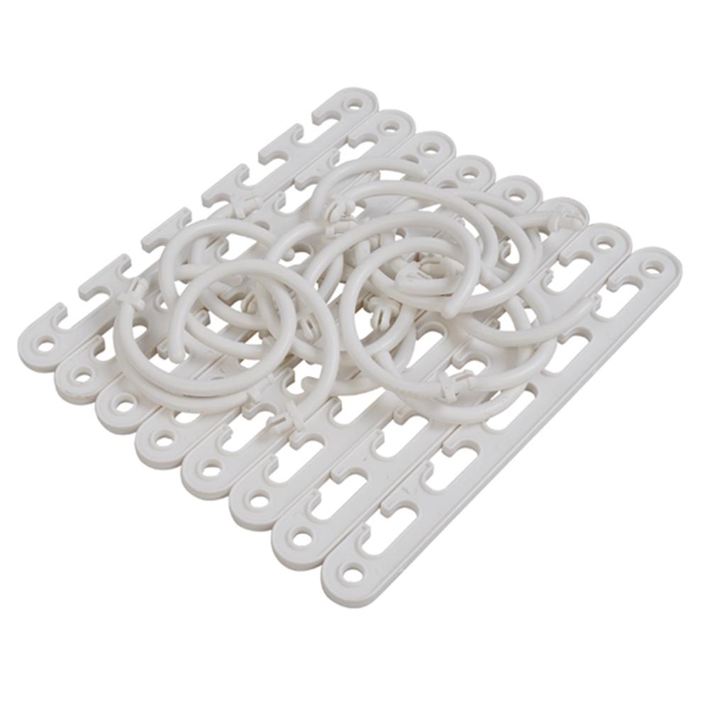 8 4 2 1 ABS Plastic Magic Wonder Hangers Closet Space Saver Smart Organizer Clothes With 2 Hooks