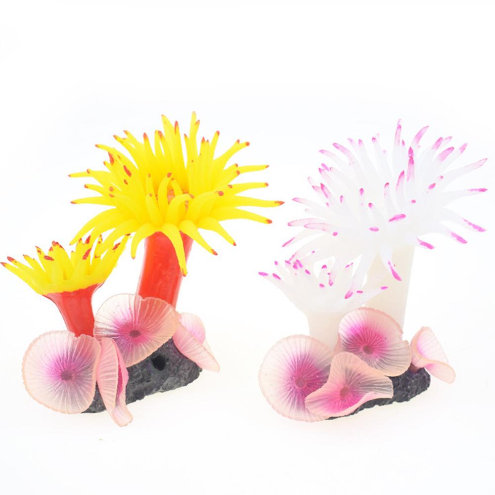 Simulation Silicone Coral for Aquarium Fish Bowl Decoration