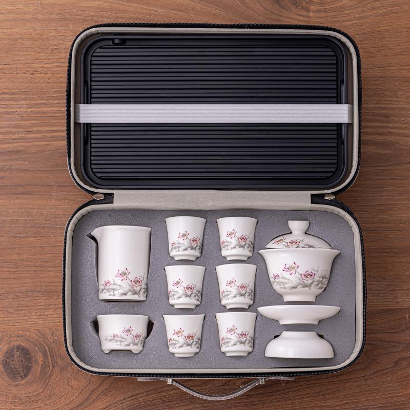 Ceramic Portable Travel Tea Set, Household Gift, Business Company To Send Customers High-end Gifts