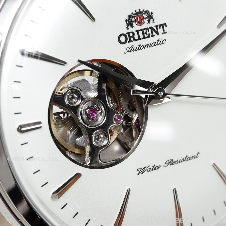 Orient Bambino Open Heart Automatic Men's Watch RN-AG0005S White Dial Silver Mechanical Japan Warranty