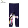 Unicorn Embroidered Girls' Spring/Summer Leggings