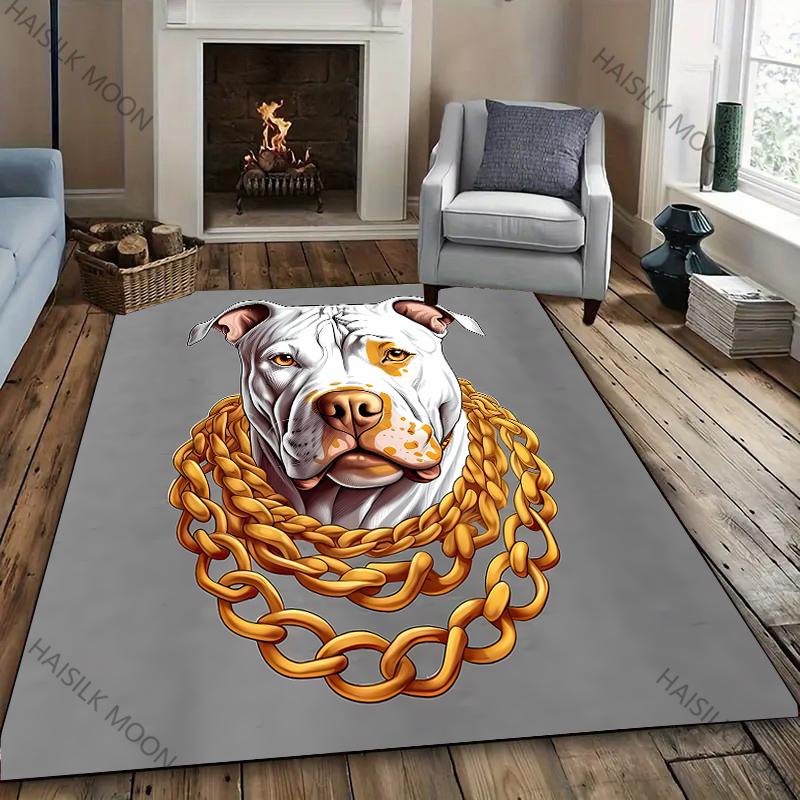 New To American Bully APBT Pitbull Dog Printed Carpet! Anti-slip Sound Insulation,Living Room Bedroom Entrance Door Mat Sofa Rug