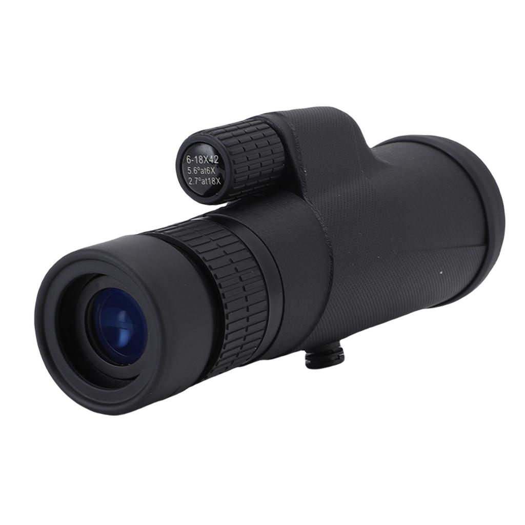 6 18x42 Zoom Monocular Telescope High Power Monocular Telescope for Bird Watching Travel Camping
