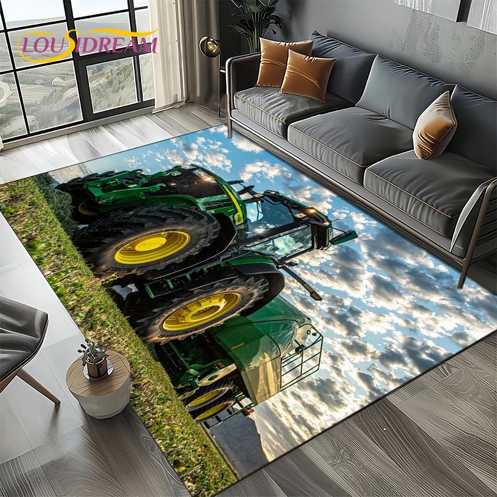Retro Truck 3D Tractor Car 27 Style Carpet Rug for Living Room Bedroom Home Sofa Decoration,Kid Area Rug Non-slip Floor Mat Gift