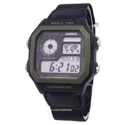 Youth Series Digital World Time AE-1200WHB-1BVDF AE-1200WHB-1BV Ανδρικό Ρολόι
