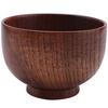 ABBY-Wooden Bowls Wooden Soup Bowl Healthy Food Container Vintage Dinner Tableware Kitchen Accessories