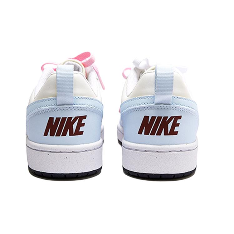 Nike Court Borough Skateboard Shoes Women's Low Top Pink/White/Blue FV8120-141(Team15-)