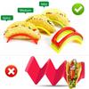 10pcs Durable PP Plastic Material - 10pcs Colorful Taco Holders - Suitable for Soft or Hard Shell Tacos - Home and Restaurant
