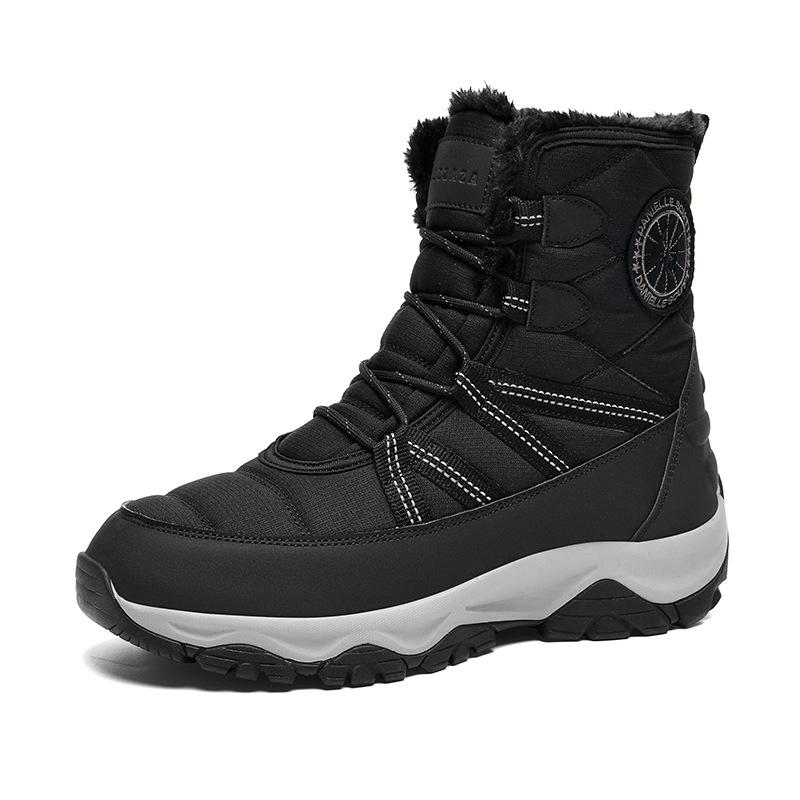 

3381 осенне-зимние сноубутсы для мужчин и женщин, парные, на толстой подошве, увеличивающие рост, зимние уличные хлопковые ботинки, высокие ботинки Мартин 45-Male code