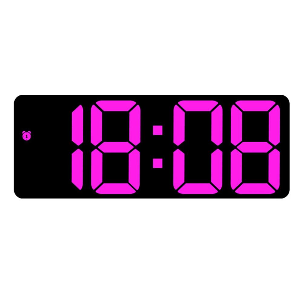 Nightstand Clock Large Display Clock Colorful Electronic Clock With Alarm Multifunctional Clock Alarm Function