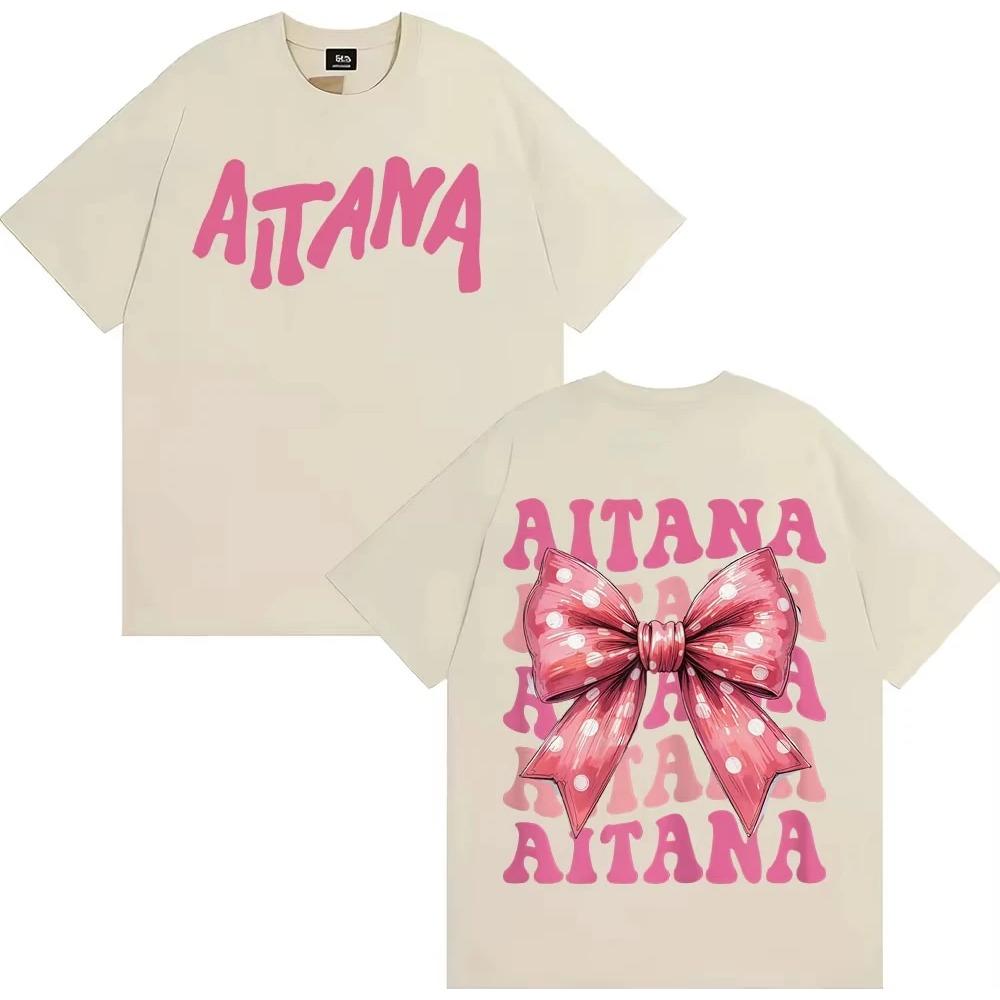 Sängerin Aitana Cuarto Azul Schmetterling Grafik T-Shirt Herren Damen Harajuku Ästhetik Streetwear T-Shirt Baumwolle Lässig Locker T-Shirts
