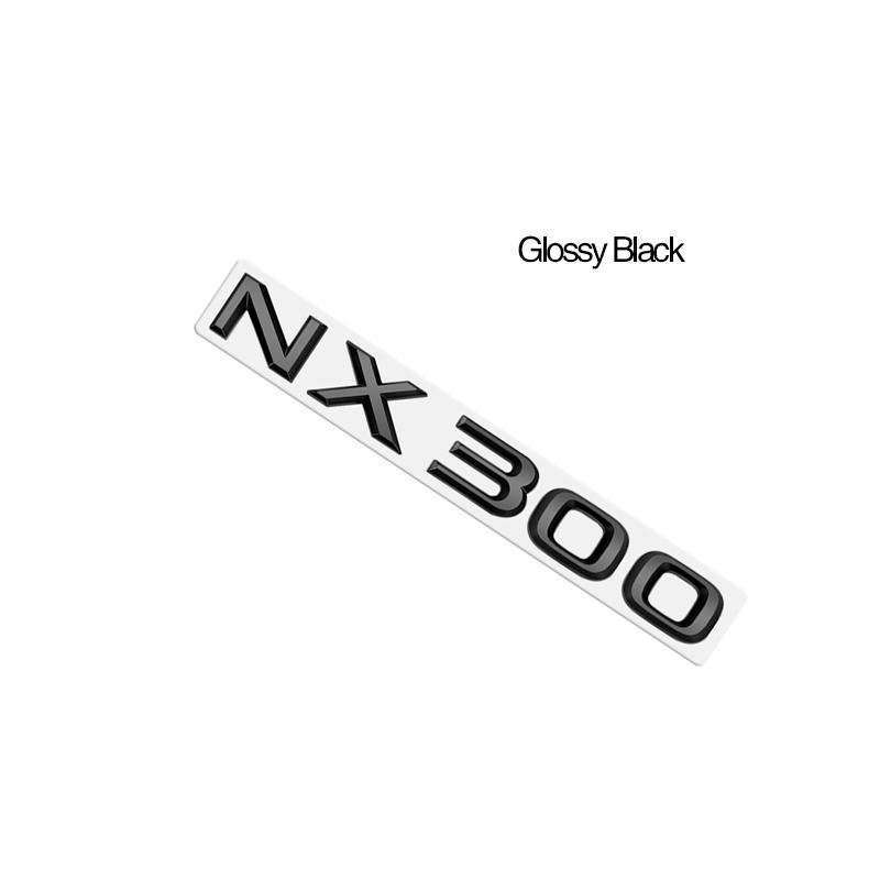 Metal Emblem Car Sticker Badge Decal Body Trunk Decor for Lexus Hybrid GS300 GS430 GS460 GX400 NX300 RX300 Glossy Black