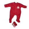 My First Christmas baby onesie - Fødselspyjamas - 0 - 1 måned + tøfler