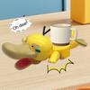 Sous-verre Canard Cartoon avec Bouche Mobile Anti-brûlure Résistant à la Chaleur Porte-tasse Décoration de Comptoir de Cuisine Porte-mug à Café