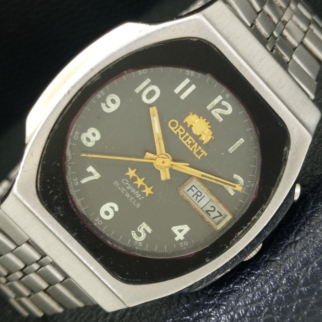 VINTAGE ORIENT AUTOMATIC JAPAN 46943 MENS ORIGINAL DIAL WATCH A700167-5 R201-a700167