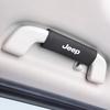 Leather Car Roof Armrest Non-slip Handle Protector Pull Cover For Jeep Grand Cherokee Wrangler JK Gladiator Compass Renegade AJQ1