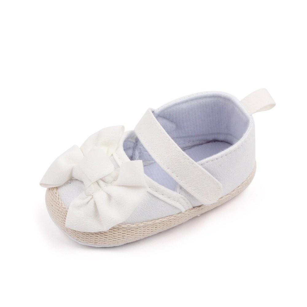 Non-slip Baby Girls Shoe Solid Color Princess Shoes Baby Shoes Butterfly Knot Shoes Toddler