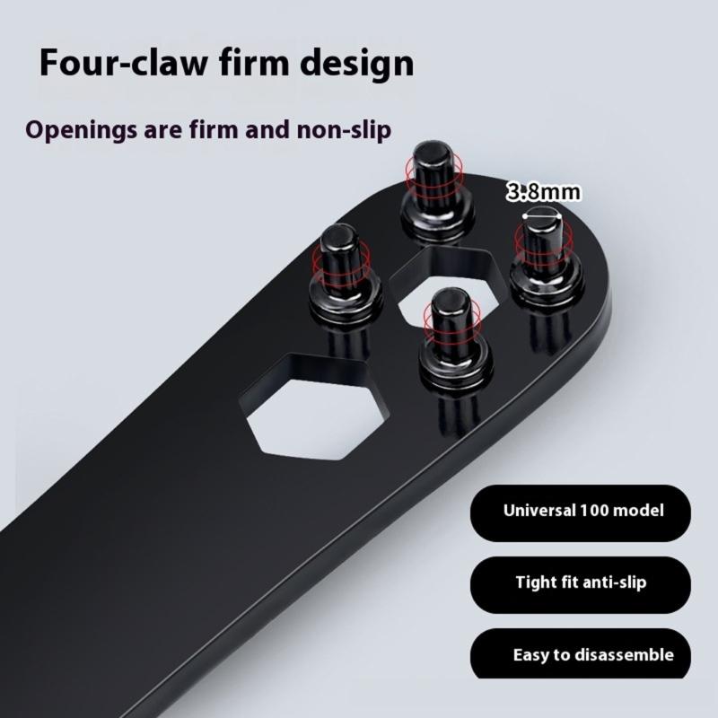 Flexible Angle Cutter Mechanism 4 Point Gear Spanner Angle Grinder Key Rapid Disc Installation High Strength Steel Build