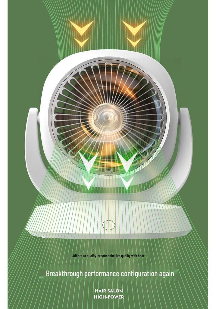 High-Power Ultra-Quiet Multifunctional Desktop Fan for Air Circulation