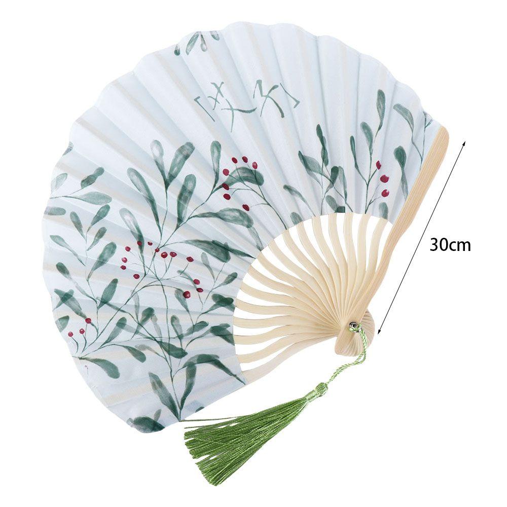 Japanese Shell Fan Summer Folding Silk Fan Chinese Retro Portable Women Bamboo Dance Fans Mini Wedding Gift Hand Fans Home Decor