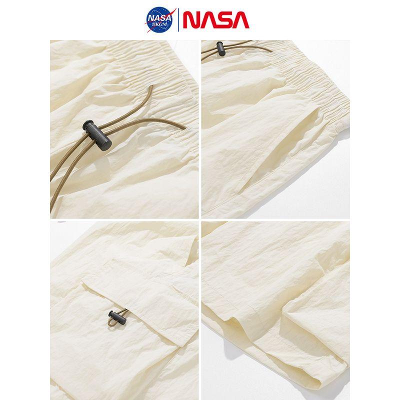 Nasa Trendy Ice Silk Workwear Sun Protection Shorts for Men, Summer Thin Loose Sports Shorts, Quick-Drying Casual Trendy Shorts