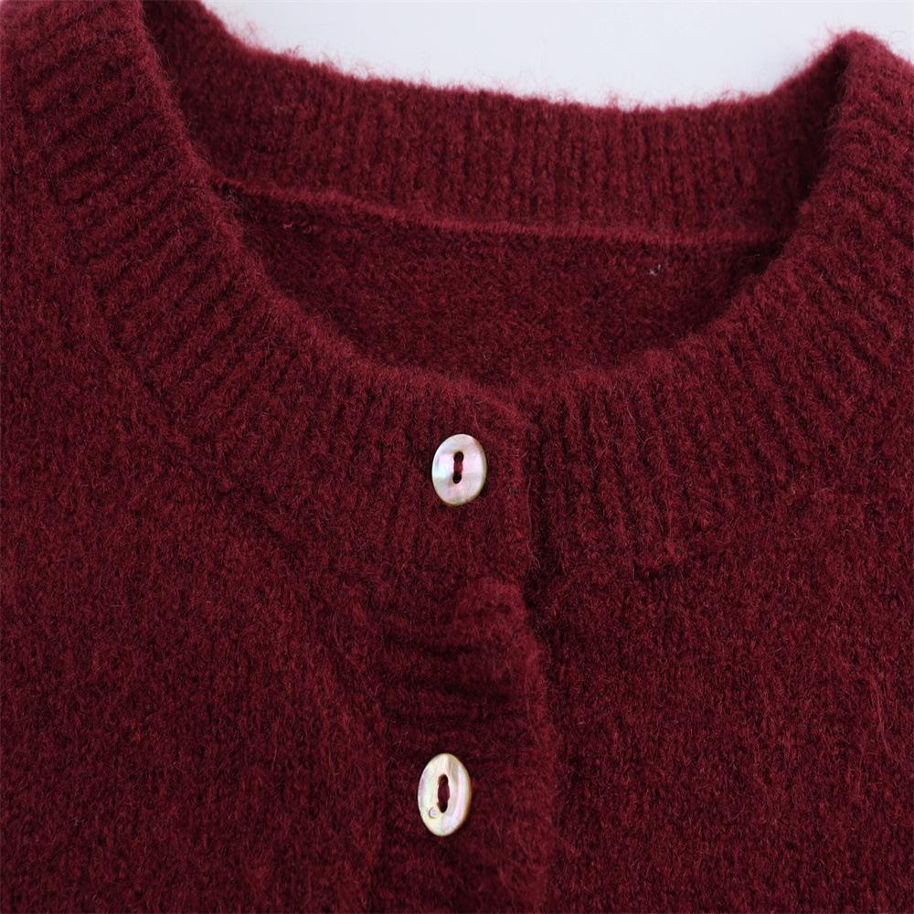 Autumn Women's Casual Long Sleeve Layered Knit Cardigan Sweater