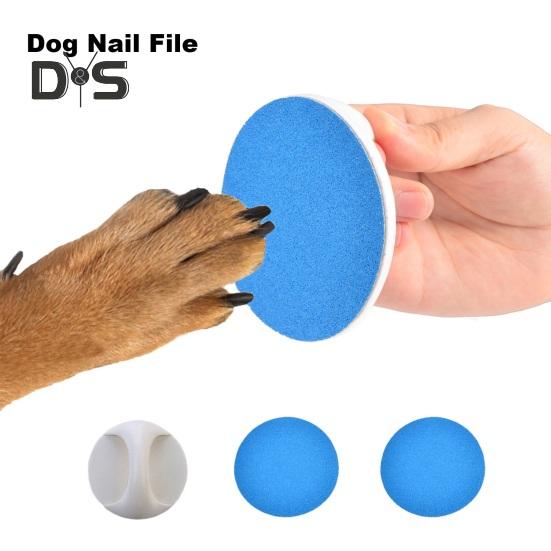 Sada pilníků na psí nehty pro bezstresovou péči o srst, ergonomický design, vyměnitelný matný papír, zastřihovač nehtů pro domácí mazlíčky, kočky, psy