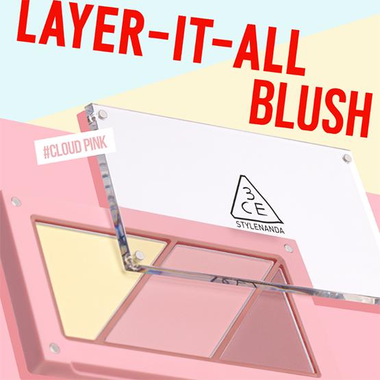 3ce Layer It All Blush Palette (5 Colors) 10.5g