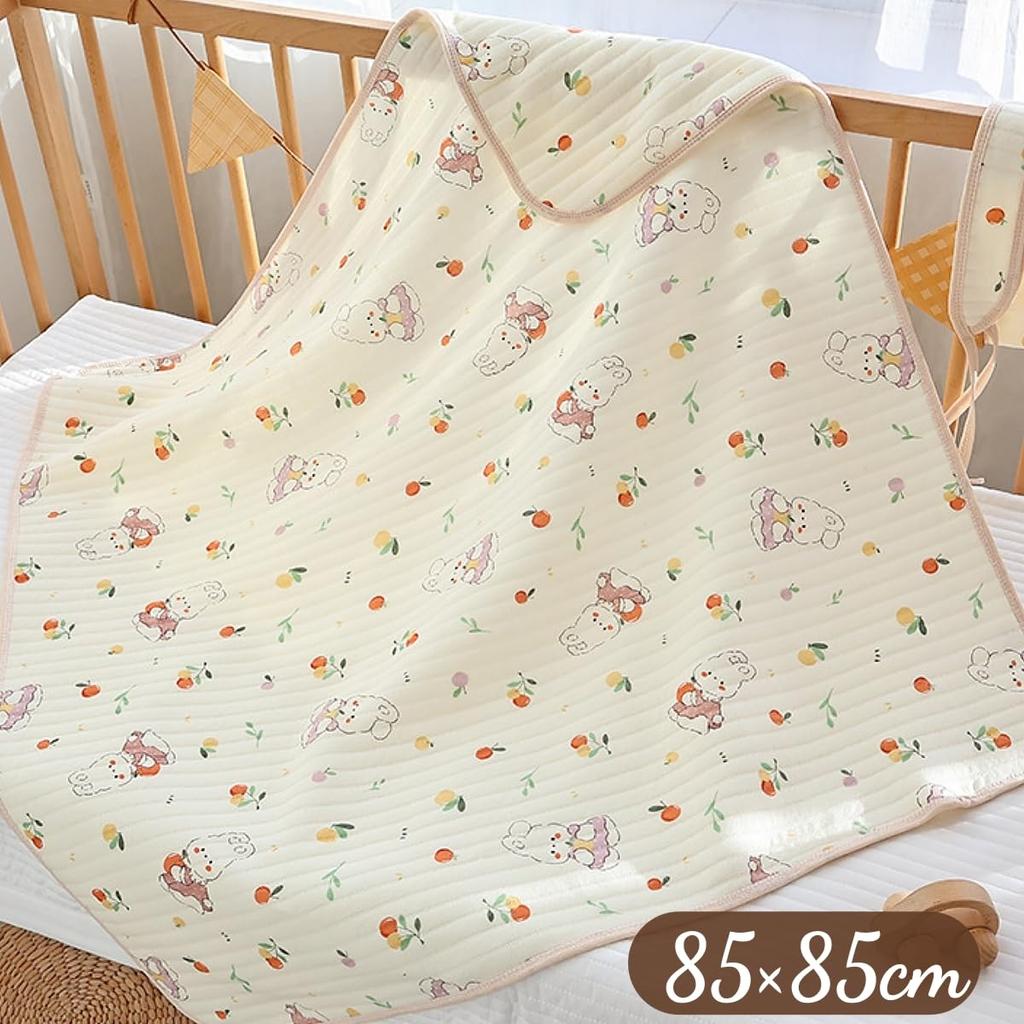 Swaddling Cloth for Baby Bear Newborn Infant Swaddle for Hospital Shrine Sleeping Carrying Baby Shower 85 x 85 cm Hat Discharge, Visit, Bag, Blanket,