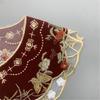 Lace Laple Shawl for Lady Girl Shawl Collar Beautiful Floral Embroidery Collar