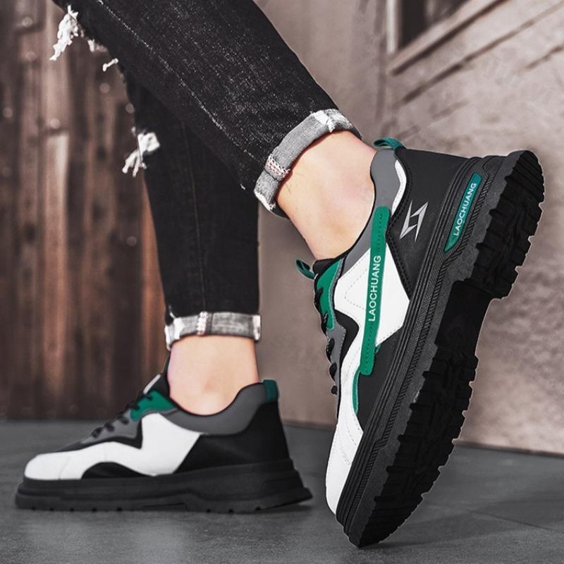 Fashion Men's Fashion Trend Versatile Low Top Casual Thick Soled Shoes 2025 Autumn New Comfortable Non Slip Niche Design Chunky sneakers