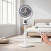 High Wind Volume Floor Electric Fan Adjustable Height Vertical Fan Household Portable Rechargeable Air Circulation Fan