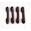 Carbon Fiber Door Handle Smart Keyhole Cover Trim For - Ford Explorer 4P