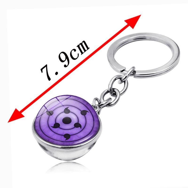 Naruto Sharingan Keyring Featuring Sharingan Design And Zinc Alloy Material For Collectors