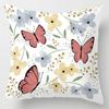 Pillow Bedside Cushion Cushion Butterfly Print Pillow Case Soft Sofa Pillow Office Chair