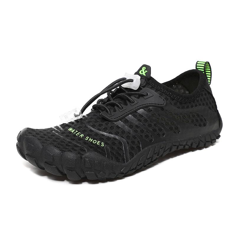 Kids Light Breathable Aqua Shoes Boys Girls Quick Dry Mesh Wading Sneakers Non Slip Beach Water Sports Footwear for Surfing Swimming