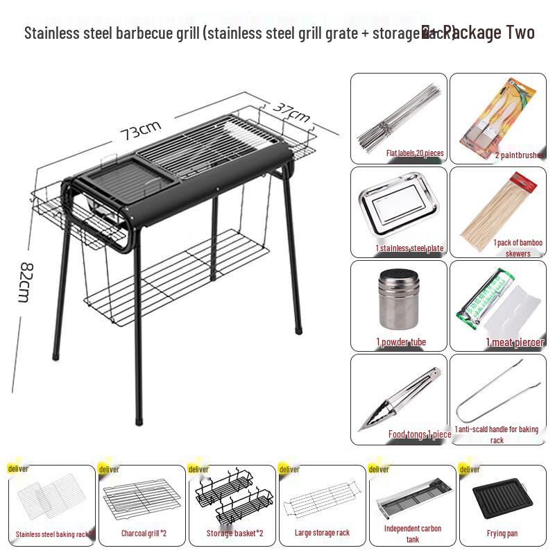 ZISIZ Portable Outdoor Charcoal Grill