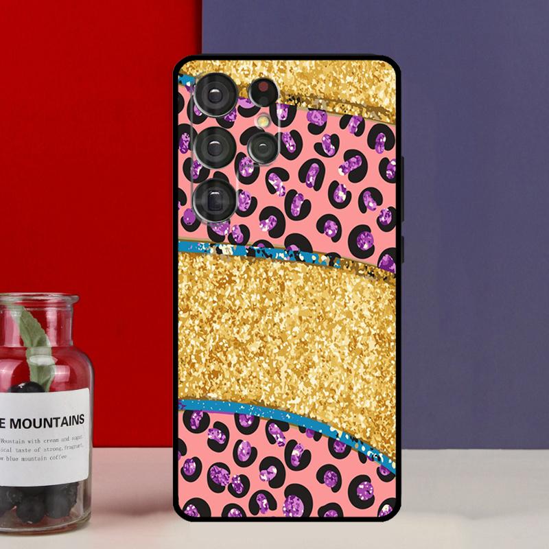 Leopard Print Funda Case For Samsung Galaxy S25 Ultra S9 S10 S20 S21 S22 Plus S23 Ultra S24 FE Phone Cover